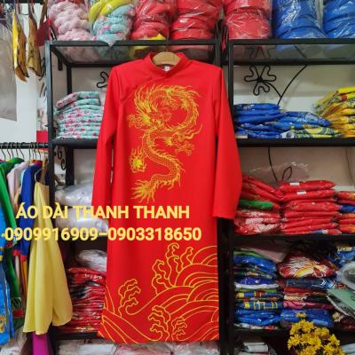 ÁO DÀI NAM HOẠ TIẾT RỒNG 3D